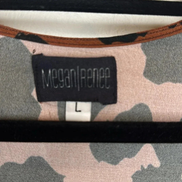 MEGAN/RENEE DRAPE TALIA MAXI DRESS BROWN BLACK ANIMAL PRINT NEW WITHOUT TAGS - Picture 8 of 8